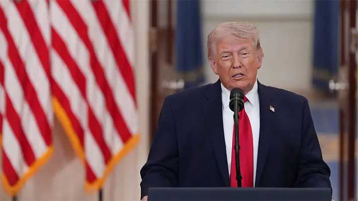 ইরান যুদ্ধে 'লক্ষ্য পূরণের প্রায় কাছাকাছি' পৌঁছে যাওয়ার দাবি ট্রাম্পের