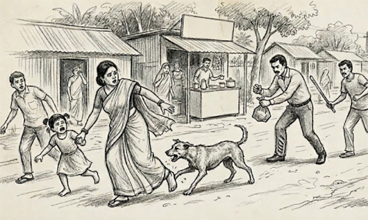রংপুরে বেওয়ারিস কুকুরের কামড়ে নারী-শিশুসহ ১৫ জন আহত