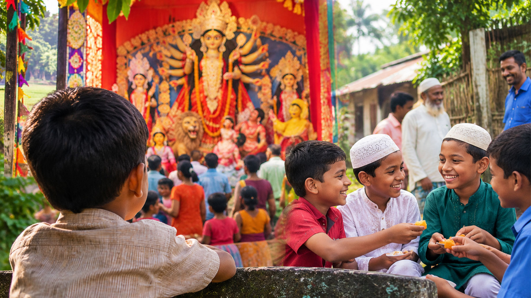 শৈশবের দুর্গাপূজা: সম্প্রীতির যে পাঠ আজও ভুলিনি