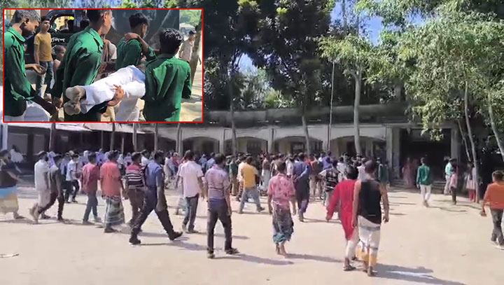 আদিতমারীতে প্রধান শিক্ষকের পুনর্বহাল নিয়ে সংঘর্ষ, শিক্ষক-শিক্ষার্থীসহ আহত ১৩