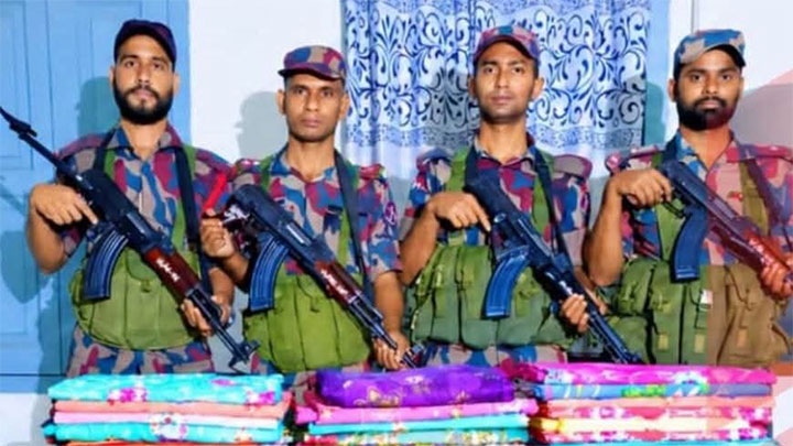 পাটগ্রাম সীমান্তে বিজিবির অভিযানে ১ লাখ ৭৫ হাজার টাকার ভারতীয় পণ্য জব্দ